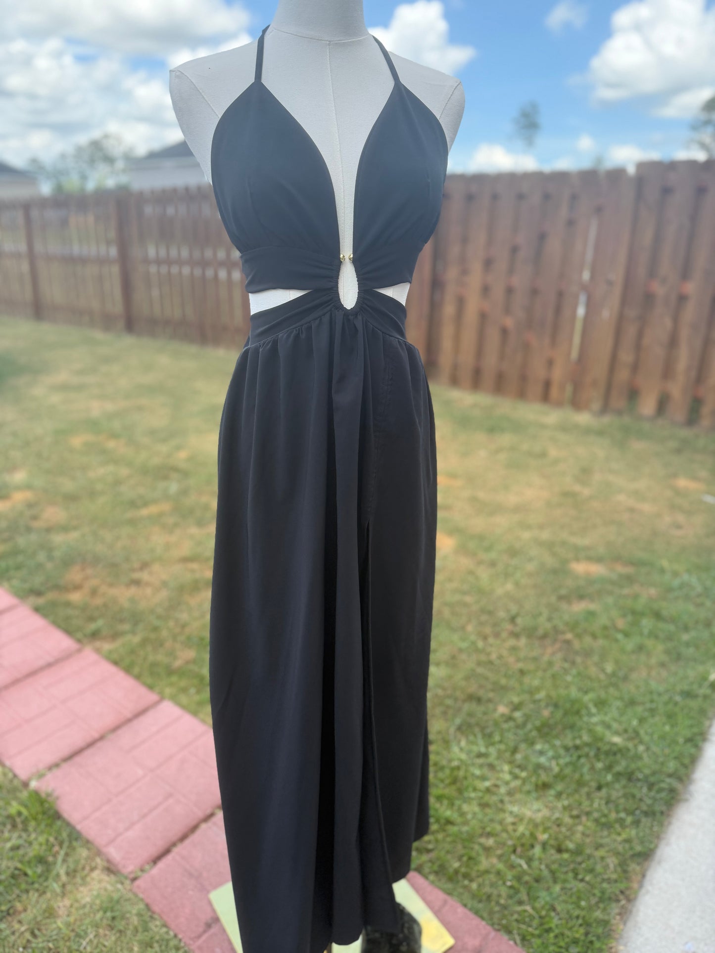 Alina Maxi Dress – Crepe Silk Fabric - Bellissima by Ari LLC.
