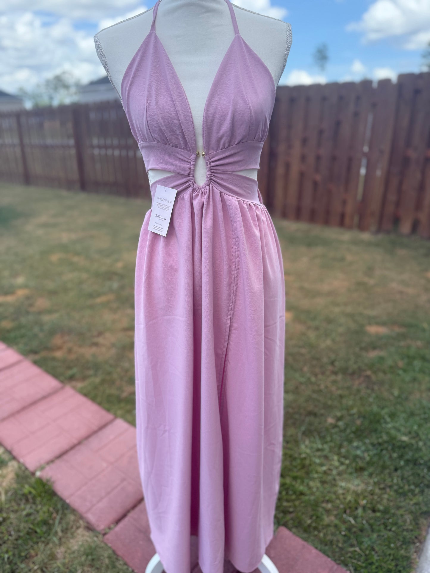 Alina Maxi Dress – Crepe Silk Fabric - Bellissima by Ari LLC.