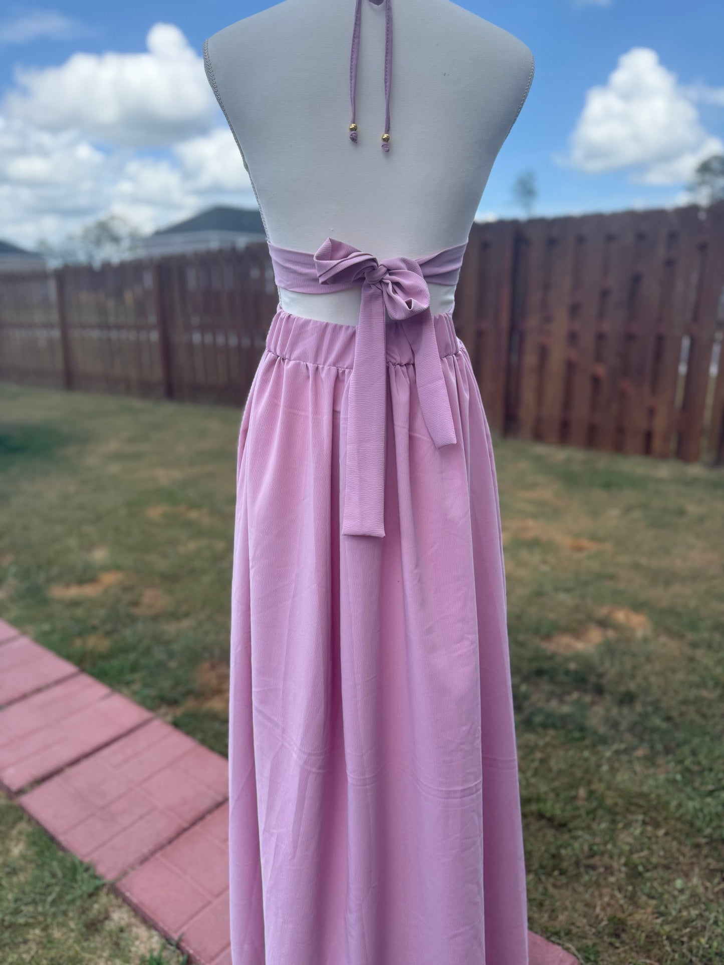 Alina Maxi Dress – Crepe Silk Fabric - Bellissima by Ari LLC.