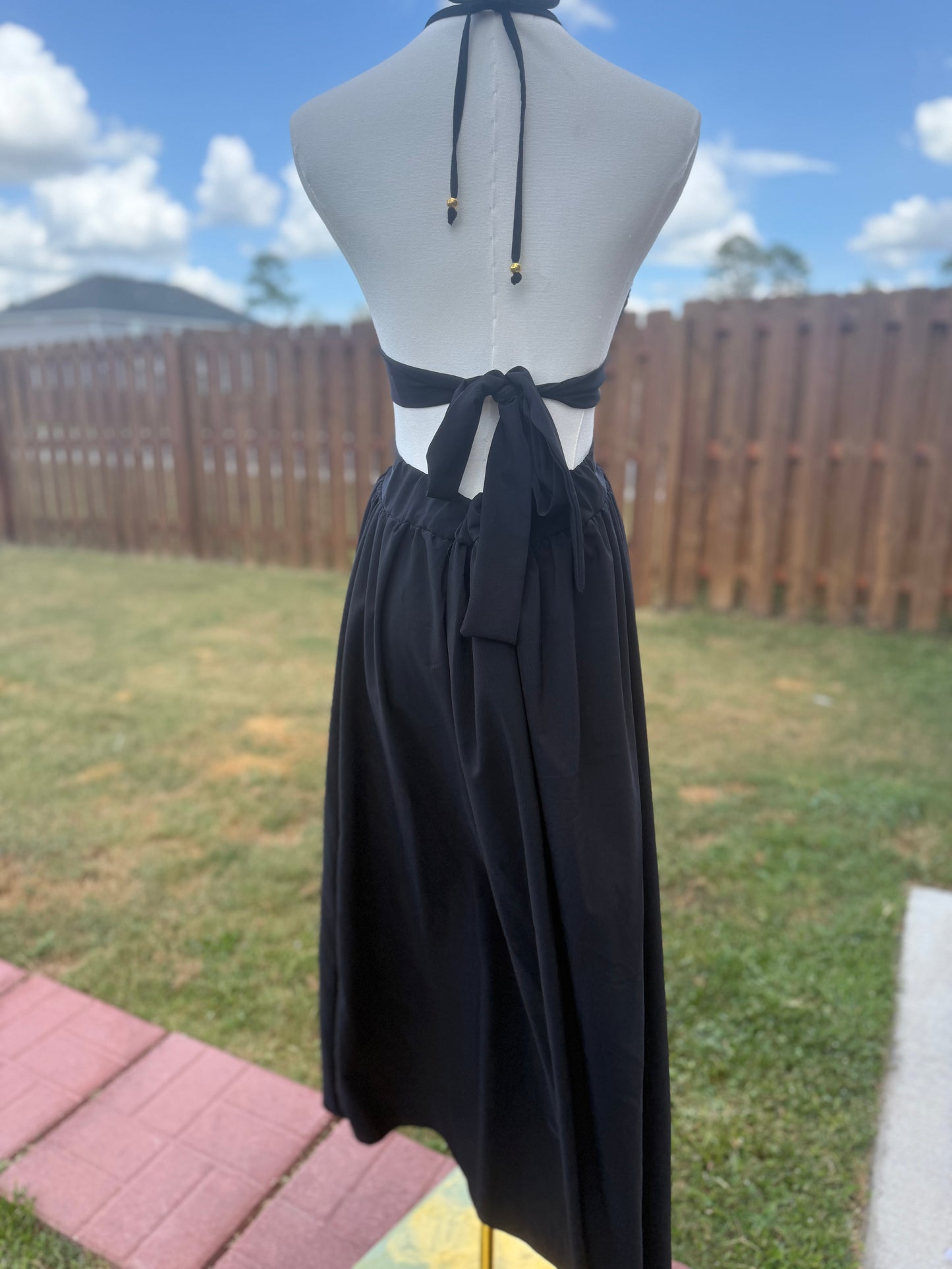 Alina Maxi Dress – Crepe Silk Fabric - Bellissima by Ari LLC.