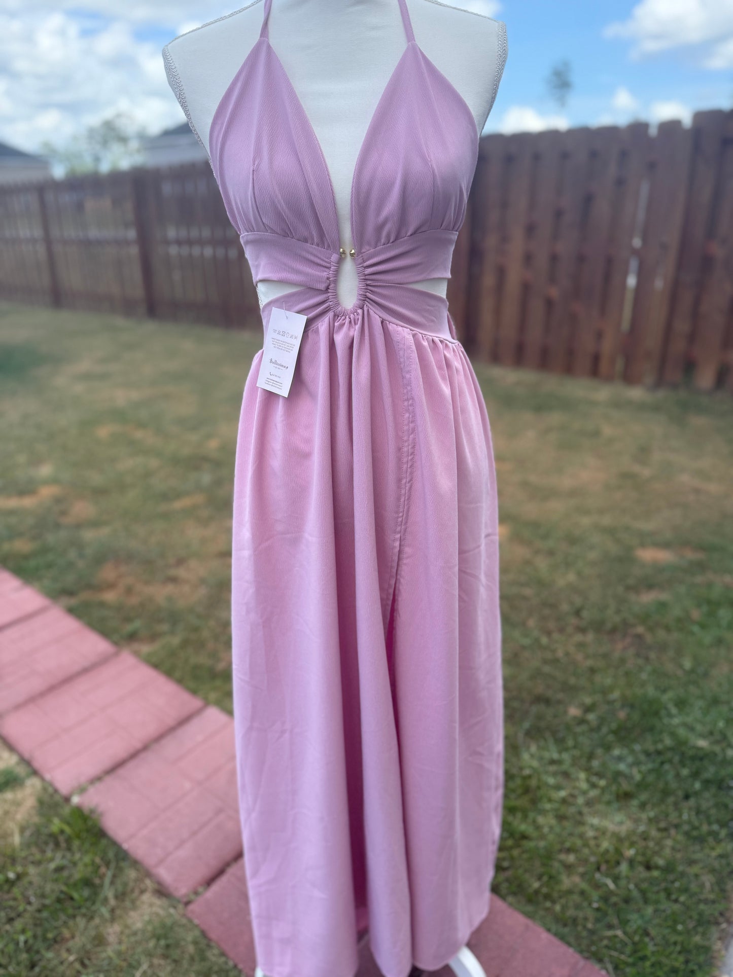 Alina Maxi Dress – Crepe Silk Fabric - Bellissima by Ari LLC.