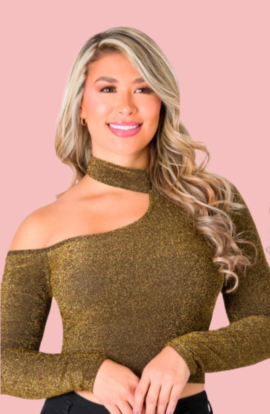Golden Glam Top - Bellissima by Ari LLC.