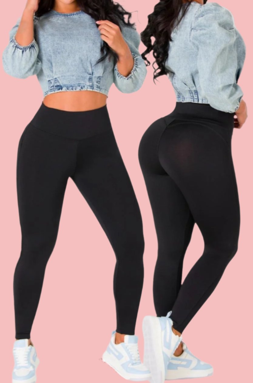 Denim Puff-Sleeve Crop Top – Casual Chic Style - Bellissima by Ari LLC.