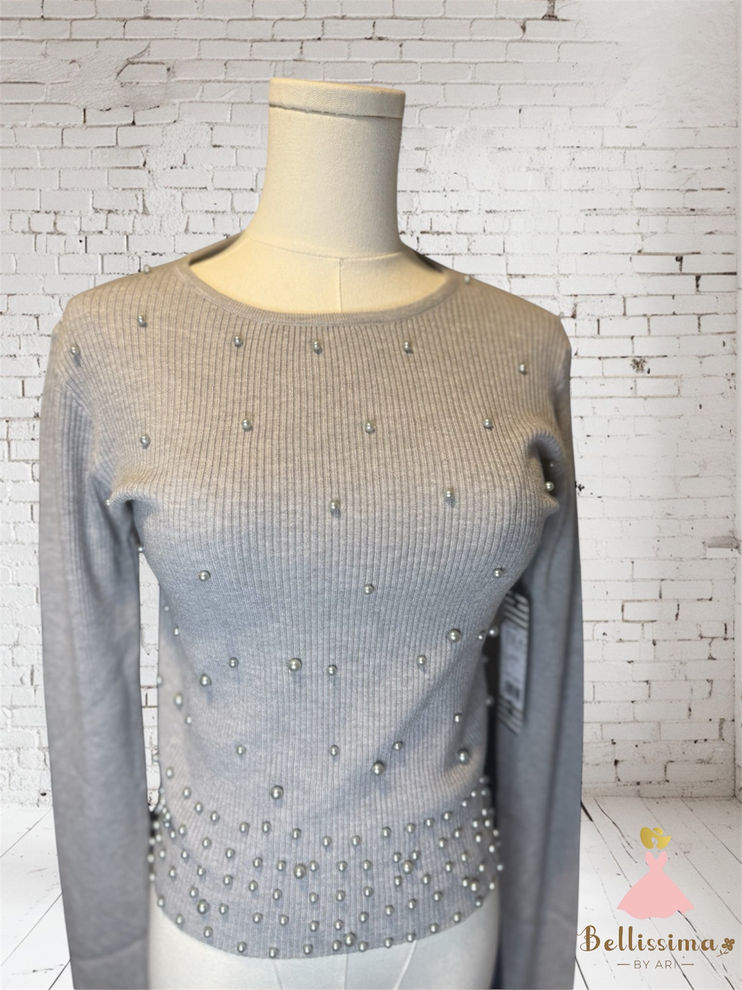 Pearl Essence Ribbed Top - Bellissima by Ari LLC.