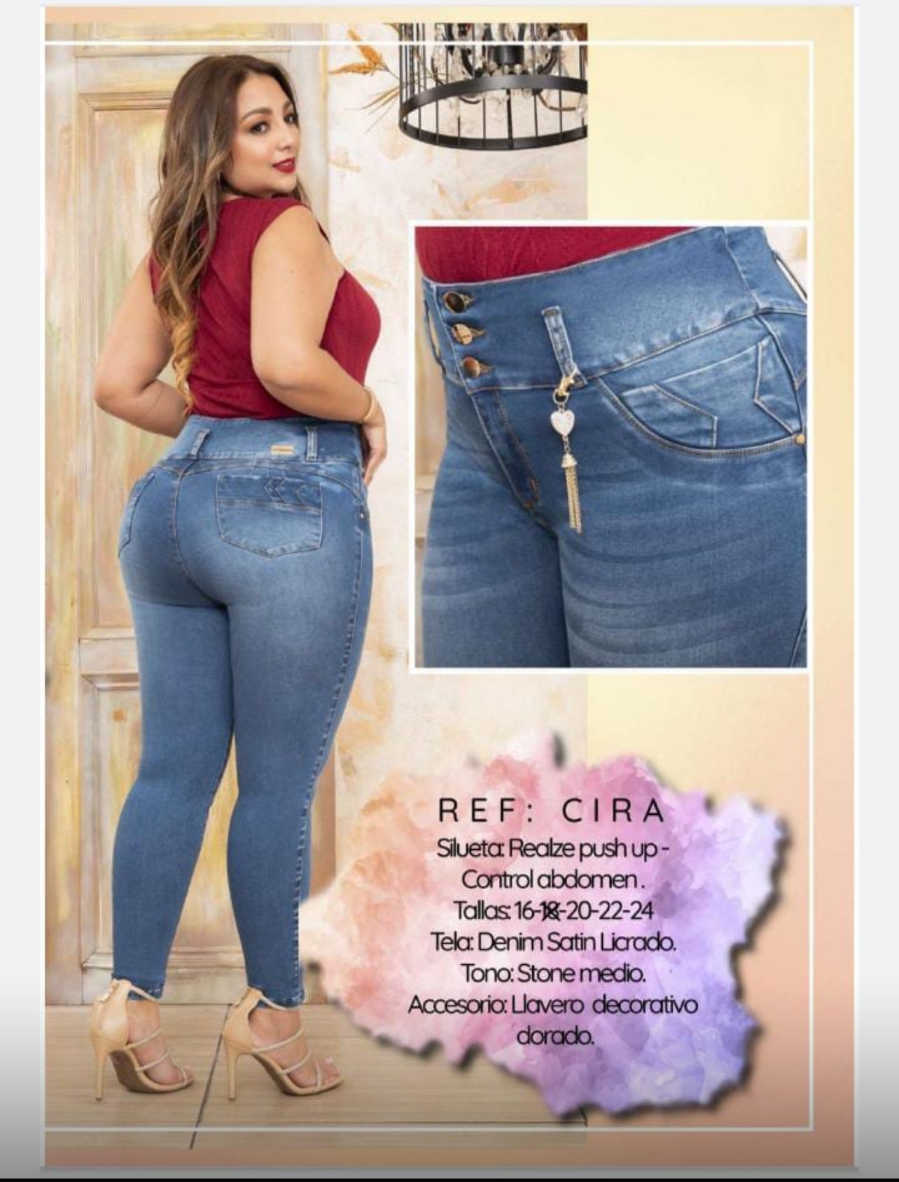 JEAN PUSH - UP REF CIRA - Bellissima by Ari LLC.