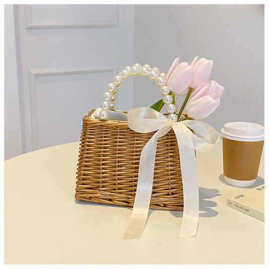 Boho Charm Square Straw Bag - Bellissima by Ari LLC.