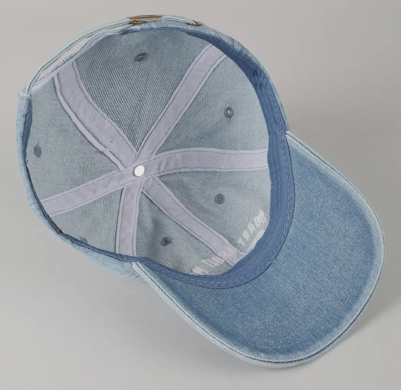 Sorry About My Husband Embroidery Denim Cap - Bellissima by Ari LLC.