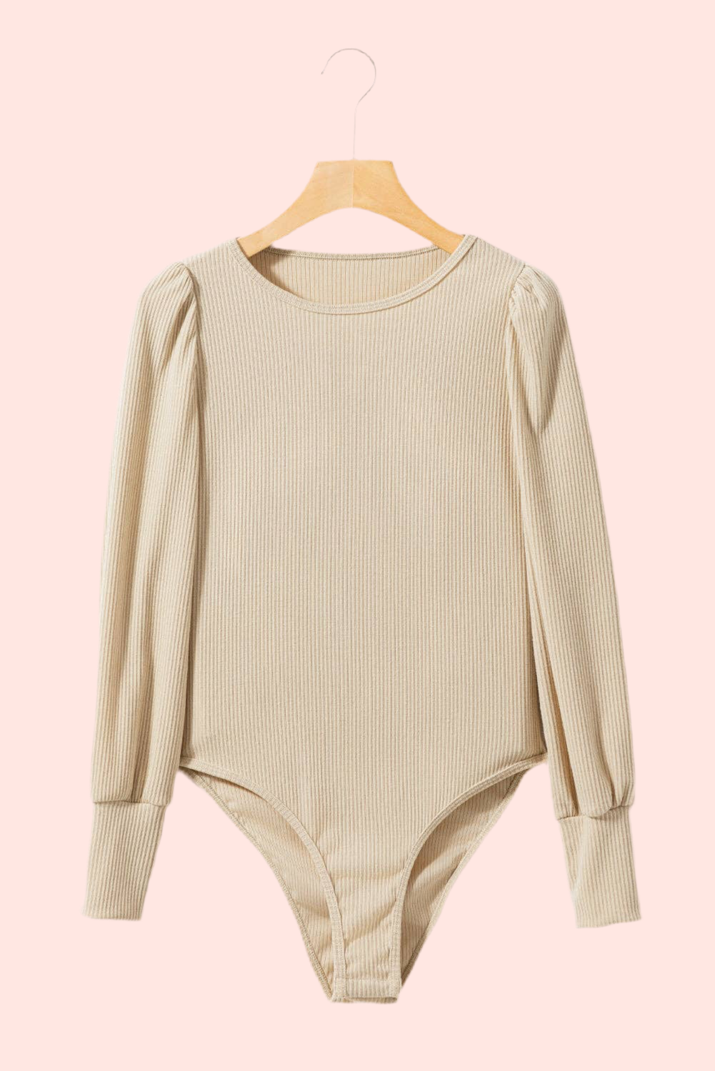 Ribbed Balloon Sleeve Bodysuit - Bellissima by Ari LLC.