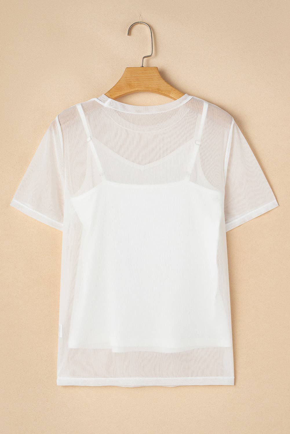 Sheer Mesh Short Sleeve Summer Top - Bellissima by Ari LLC.