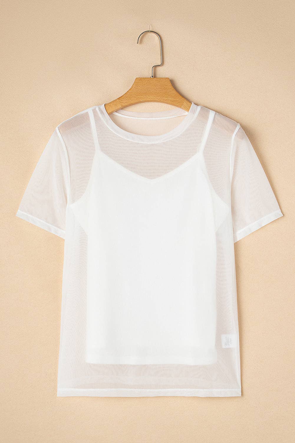 Sheer Mesh Short Sleeve Summer Top - Bellissima by Ari LLC.
