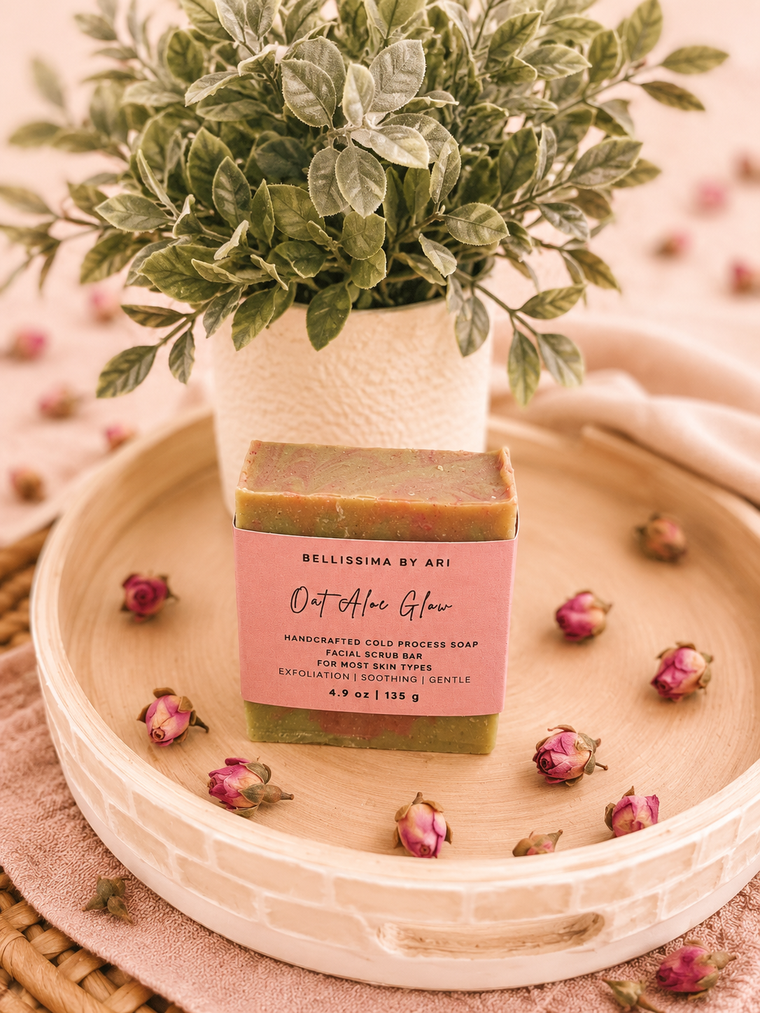 Oat Aloe Glow – Facial Scrub Bar - Bellissima by Ari LLC.