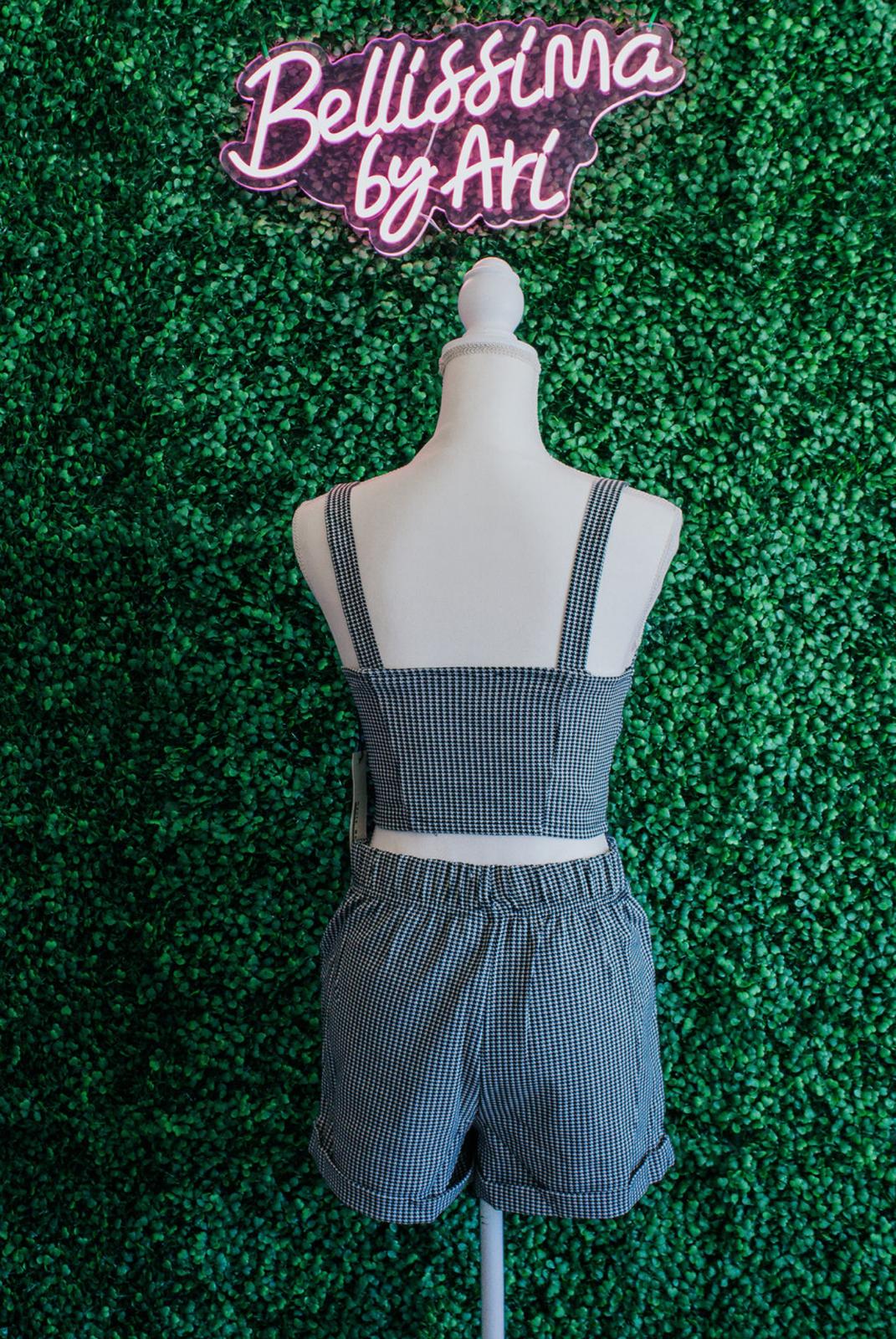 Chic Checkered CROP TOP ONLY - Bellissima by Ari LLC.