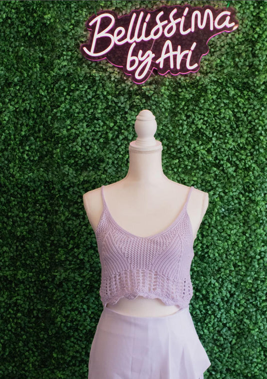 Crochet Crop Top – Bella Charm - Bellissima by Ari LLC.