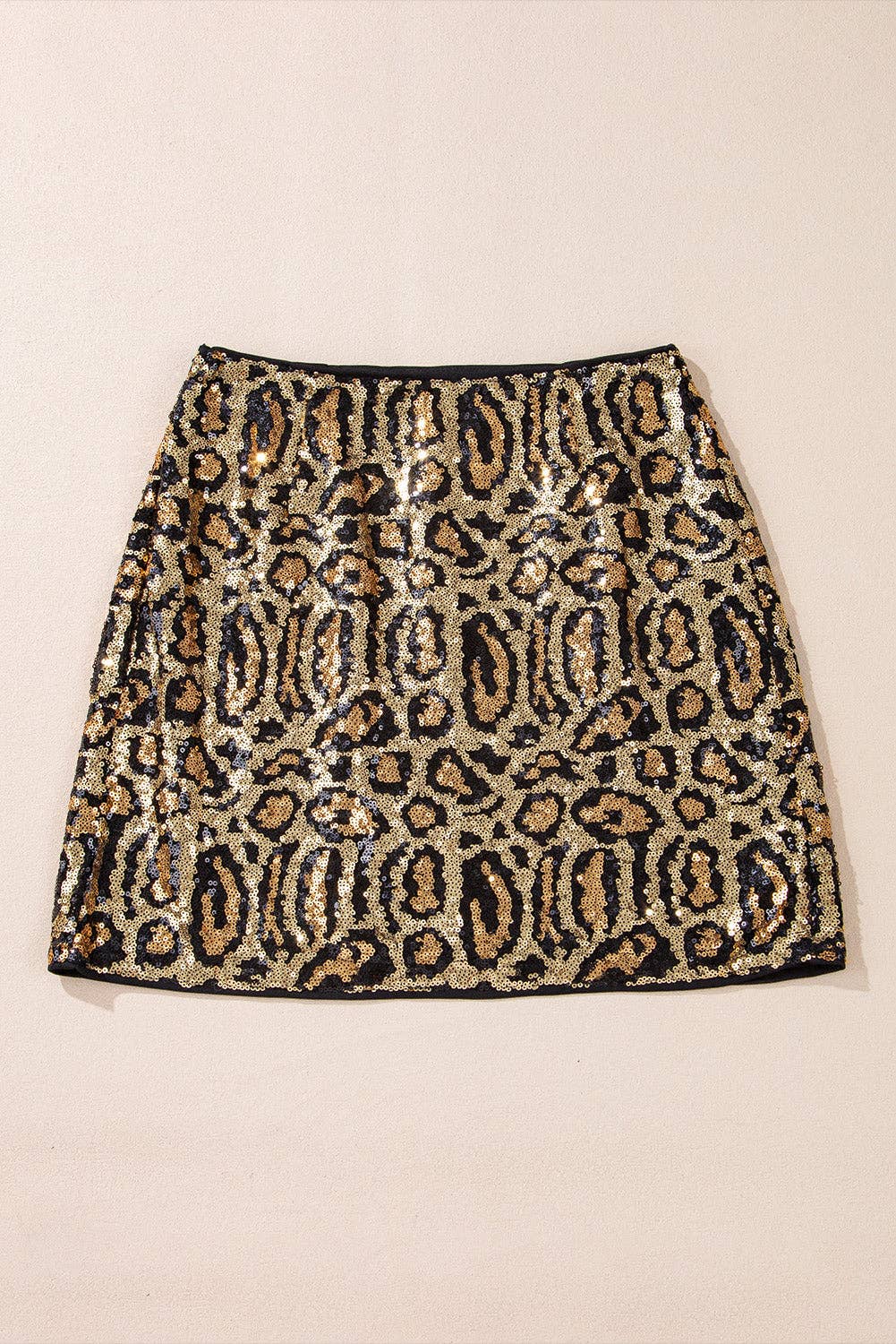 Sequin Leopard Mini Skirt - Bellissima by Ari LLC.