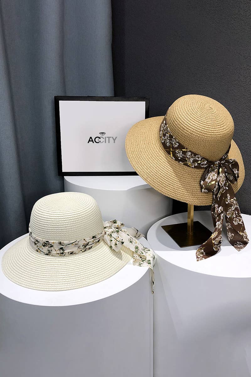 Boho Brim Bow Hat - Bellissima by Ari LLC.