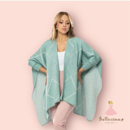 Mint Dreams: Sleeve Poncho - Bellissima by Ari LLC.